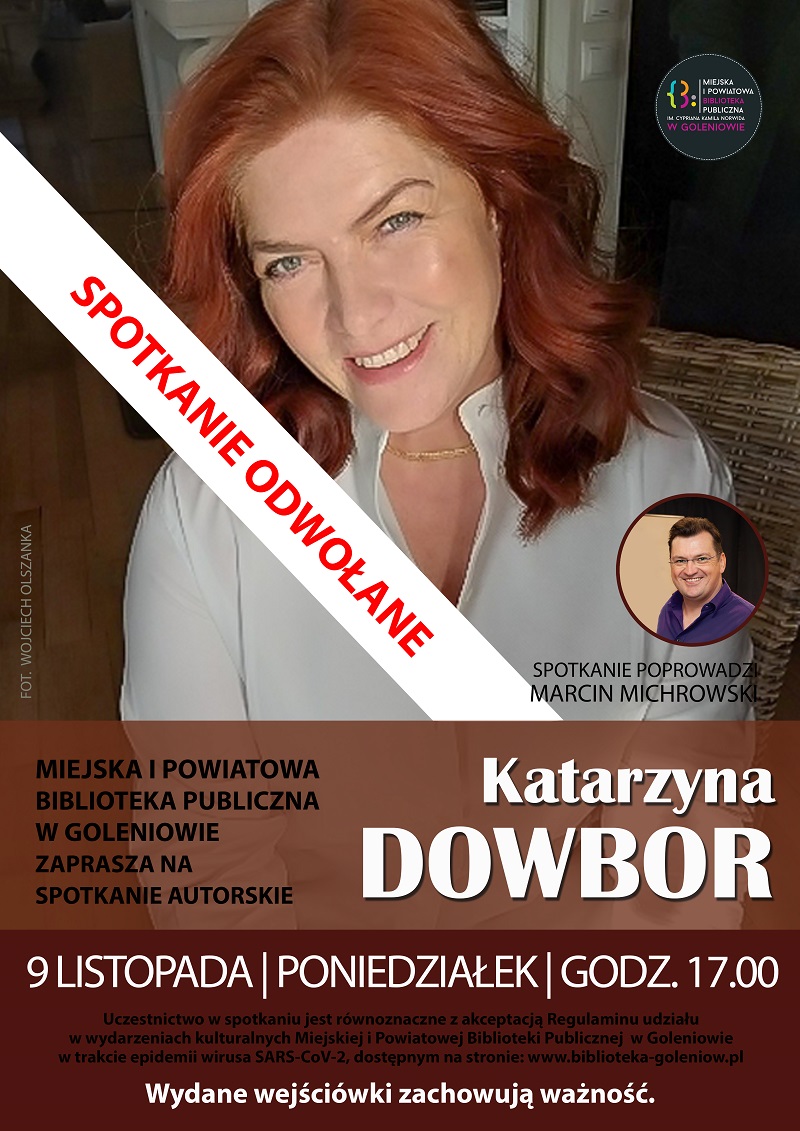 Odwołane spotkanie z Katarzyną Dowbor
