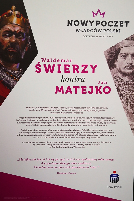 Wystawa Nowy poczet władów Polski. Świerzy kontra Matejko
